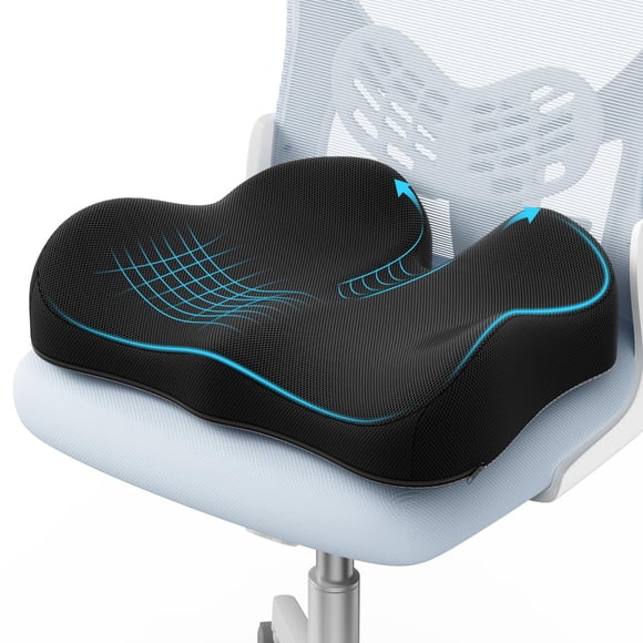 Cojín de asiento de espuma viscoelástica ergonómica A-Pce para oficina y automóvil