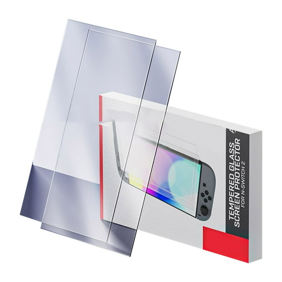 Protector de pantalla de vidrio templado para 2 Duradero y resistente a los arañazos. Perfecto para juegos. Paquete de 2 láminas de vidrio de alta alúmina para 2 usuarios.