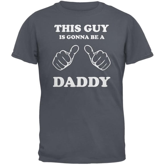 Father's Day This Guy is Gonna Be a Daddy Charcoal Grey Adult T-Shirt