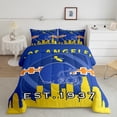 thumbnail image 2 of Castle Fairy Football Full Size Comforter Sets for Teens Boys,Yellow Blue Bedding Sets, 2 of 8