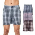 thumbnail image 5 of Badger Smith - Men's Boxer Shorts, Comfortable Cotton Boxers, 100% Cotton Checks Multicolor Boxers For Men, Multi Pack - Small, 5 of 12