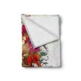thumbnail image 2 of Day of the Dead Soft Flannel Fleece Throw Blanket, Skull Dead Head with Flowers Daisies Spanish Tradition Celebration, Cozy Plush for Indoor and Outdoor Use, 50" x 60", Multicolor, by Ambesonne, 2 of 6