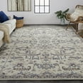 thumbnail image 2 of Feizy Fallon Traditional Oriental, Ivory/Gray, 5' x 8' Area Rug Easy Care Stain Resistant Kid Friendly Classic Floral & Botanical Floor Rug for Living room Bedroom, 2 of 7