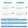 thumbnail image 4 of 4Pcs 2015-2020 For Ford F-150 F150 Oxford White Door Handles Front and Rear Set Wear-Resisting, Waterproof Repair, 4 of 7