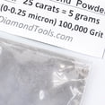 thumbnail image 3 of TechDiamondTools Diamond Powder 100,000 Grit - 0-0.25 Microns - 25 Carat = 5 Grams, 3 of 4