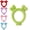 Green, variant on Cute Plush Light Stick Cover for TWICE, Kpop Lightstick Decoration Sleeve