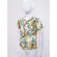 thumbnail image 2 of Sinleey Boys Hawaiian Shirts Kids Casual Vacation Aloha Print Button Down Short Sleeve Shirts Tops Type B 140, 2 of 7