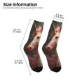 thumbnail image 2 of Fuzoiu Haired White Horse Print Kids Socks For Boys Girls,Grip Crew Socks with Non Slip,Lightweight Stretch Crew Socks,Toddlers Crew Boot Socks, 2 of 5