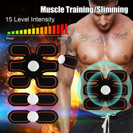 Grtsunsea Electric Arm/Leg/Abdominal Muscle Trainer Upgrade ABS Stimulator Smart Body Building Fitness Home