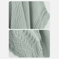 thumbnail image 4 of Baberdicy Cape Shawl Women, Ladies' Hooded Cape with Fringed Crochet Poncho, 2025 Autumn Winter Knitting Patterns for Women, Bohemian Style Warm Shawl And Outerwear Green, 4 of 5