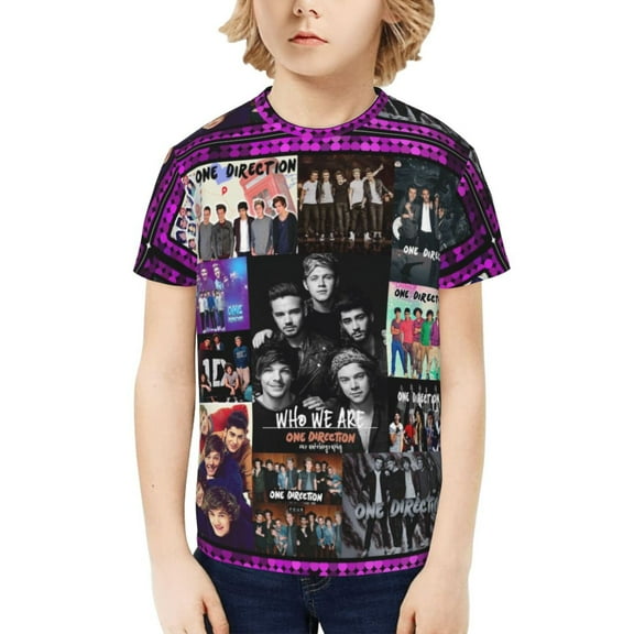 One Direction Id Kids T-Shirt 3d Printed Graphic T-Shirts Boys And Girls Short Sleeve Shirts For Youth Kids X-Small