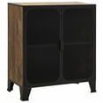 thumbnail image 3 of vidaXL Storage Cabinet File Cabinet with Doors for Living Room Metal and MDF, 3 of 10
