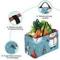 thumbnail image 3 of Snowman Large Capacity, Foldable Reusable Tote Bag - Oxford Cloth Storage Bin, Laundry Bag, Storage Bag, 3 of 7
