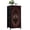 Color 2, variant on Gothic Dresser for Bedroom with 4 Storage Drawers Gothic Black Candelabra Red Roses Ornate Dark Floral Dressers Chest of Drawers Steel Framed Fabric Closet Organizers for Dorm Entryway