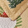 thumbnail image 6 of Smuge 3 Piece Christmas Daybed Cover Set, 39"x75" Snowman Car Snowflake Double Sided Quilting Classic Design, Matching 2 Shams, 6 of 7