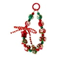 thumbnail image 3 of Llavero navideño con cuentas para mujer, cordón decorativo para teléfono móvil. Estrella roja, 3 of 9