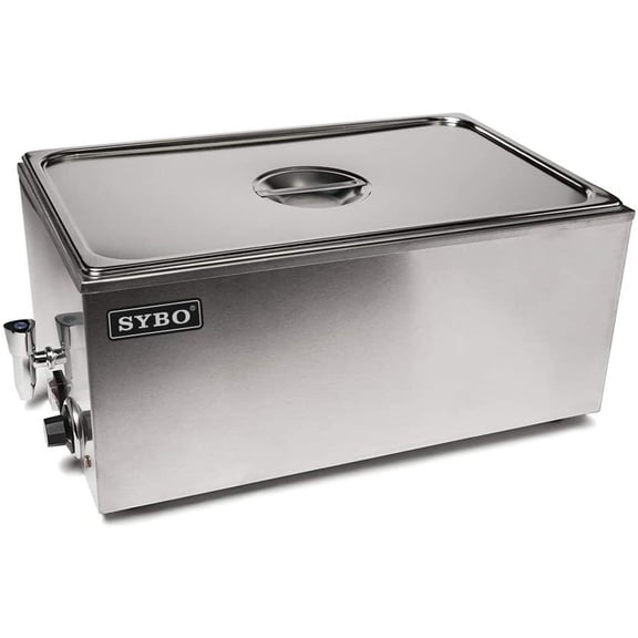 Sybo Steel Bain Marie Buffet Serving Tray Commercial Food Warmer with Tap
