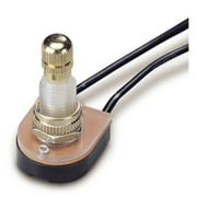 GB Electrical GSW-61 Single Pole Single Throw Rotary Switch, Bright Brass, Each