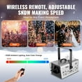 thumbnail image 5 of Snow Machine 1500W Wireless Remote Handheld Hanging Snow Making Machine, 5 of 11