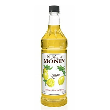 Monin Lemon Syrup, 33.8-Ounce Plastic Bottle (1 liter)