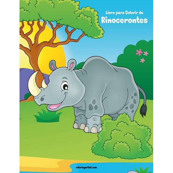 Rinocerontes Livro para Colorir de Rinocerontes, Book 1, (Paperback)