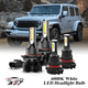thumbnail image 1 of Juego Combinado de Bombillas LED Jeep Wrangler 2010-2024 para Luz Alta/Baja + Antiniebla, Kit de 4 Unidades: 2x 9008/H13 para Faros Principales + 2x 5202/2504 para Faros Antiniebla, 1 of 12