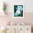 thumbnail image 4 of Cuadros Decorativos 5D Full Round Drill Diamond Painting Cat and Orchid Kit Rhinestones Art (B) Tmvgtek embutido en tela, 4 of 6