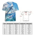 thumbnail image 2 of Ocean Dolphins Sailboat Adventure T Shirts Basic T-Shirt Short Sleeve Ladies Tee Shirt Summer Graphic Clothing, 2 of 7