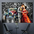 thumbnail image 4 of Vintage Car Artwork, Romantic Couple Art Canvas, Sexy Couple Wall Decor, Kissing Couple Painting, Kissing Couple Wall Decor, Canvas Wall Decor - 5P Mix-Gallery Wrap, 4 of 9