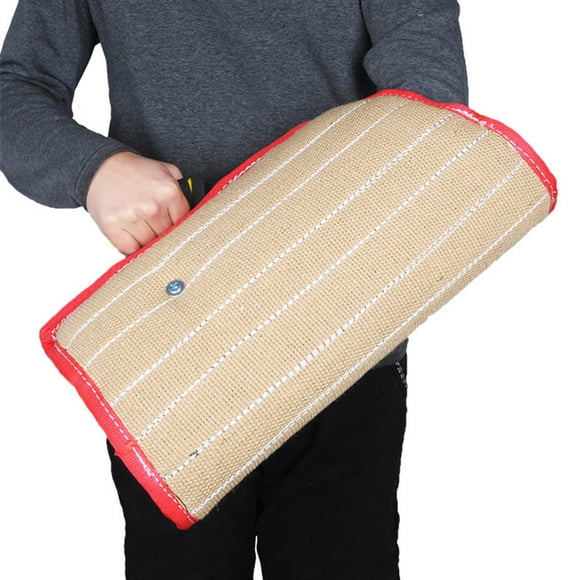 Bite Sleeve Coarse Hemp Playing Tool Puppy Training Prop for Small Dogs Sticks Hound With Handles Biting Pillow Tugs Arm Sleeves Pet Supplies