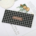 thumbnail image 1 of Estuche de lona con diseño de lunares enrejados, gran capacidad, organizador de papelería y neceser, con múltiples compartimentos para bolígrafos y maquillaje, lona duradera y lavable para, 1 of 2
