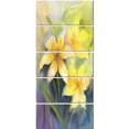 thumbnail image 2 of Watercolor Painting Yellow Lily Flower - Large Floral Canvas Artwork, 2 of 3