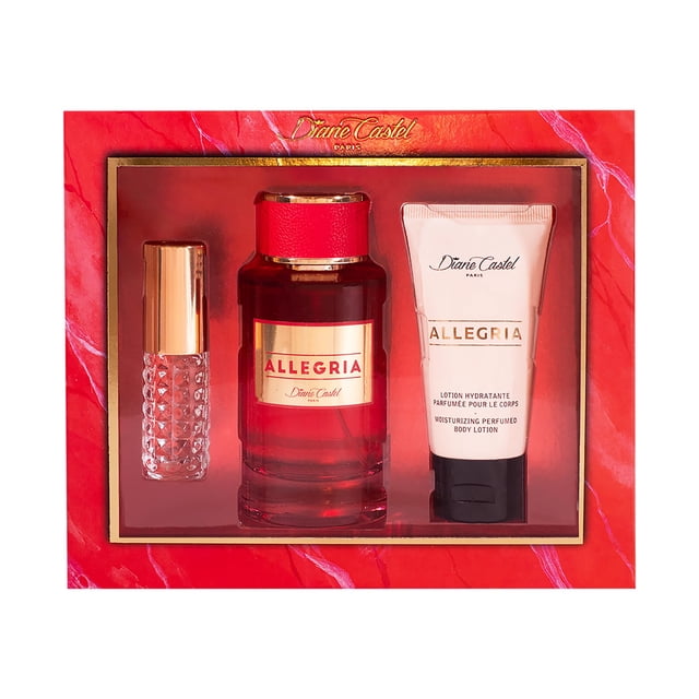 Set de Regalo de Perfume y Loción Corporal Diane Castel Allegría