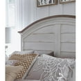 thumbnail image 7 of Meadowbrook White-Washed Wood Farmhouse King Size Arched Panel Headboard, 7 of 7