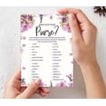 thumbnail image 7 of Inkdotpot FloralWedding Shower Bachelorette Party Bulk ActivityGameCardsWhats In Your Purse Bridal ShowerGame 50-Pack, 7 of 7