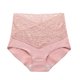 thumbnail image 1 of Gibobby Pantaletas mujer Calzoncillos de encaje de cintura alta con cuello en V de algodón de color liso para mujer(B,M), 1 of 3