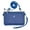 Blue, variant on Leather Crossbody Bag Tan Everyday Waist Loop Purse for Women by Juzar Tapal Collection - J151