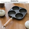 thumbnail image 4 of Egg Frying Pan, Iron Pan 4 Cups Egg Cooker Pan Prevent Stick  for Breakfast, 4 of 8