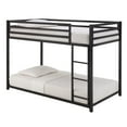 thumbnail image 2 of Weston Home Kids Metal Twin over Twin Modern Metal Bunk Bed with Ladder, Black, 2 of 9