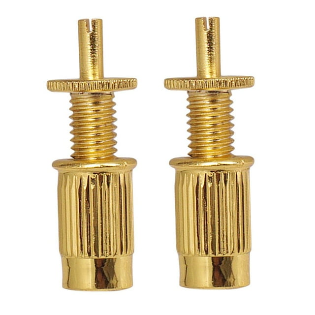 2 pernos dorados para puente de guitarra para guitarra eléctrica de 4 diámetro de montaje. shamjiam Perno de puente de guitarra eléctrica