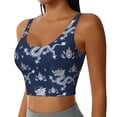 thumbnail image 2 of Kdxio Dragon Print Workout Crop Tank Top for Women Racerback Yoga Tank Tops Athletic Sports Shirts Exercise Undershirts, 2 of 9