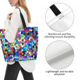 thumbnail image 3 of Easygdp Colorful Tie Dye Stained Glass 2 Bolsas Tote para Mujer, Bolsos de Hombro para Viaje, Bolsos de Mano de Gran Capacidad para Compras y Trabajo, 3 of 8