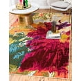 thumbnail image 2 of Unique Loom Estrella Floral Watercolors Rug 5' x 8' Rectangle Multi/Pink, 2 of 7