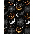 thumbnail image 4 of Qiylii Women’s Pumpkin Printed Long Sleeve Hooded Dress with Pocket, 4 of 6
