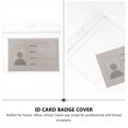 thumbnail image 3 of Shisuyan 10 Pcs Support d'Étiquette d'Identité Design Pratique PVC Transparent pour Bureau, 3 of 8