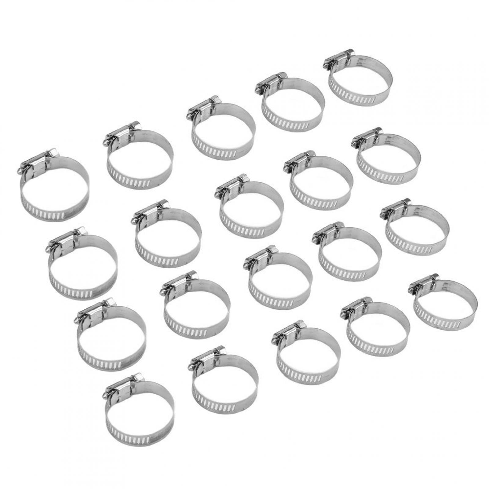 Tube Clamp Stainless Steel Hose Clamp Stainless Steel Pipe Clamp 20PCS