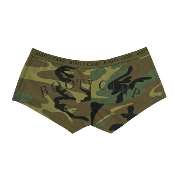 Rothco Womens Camo Booty Camp Shorts, Underwear, Panties