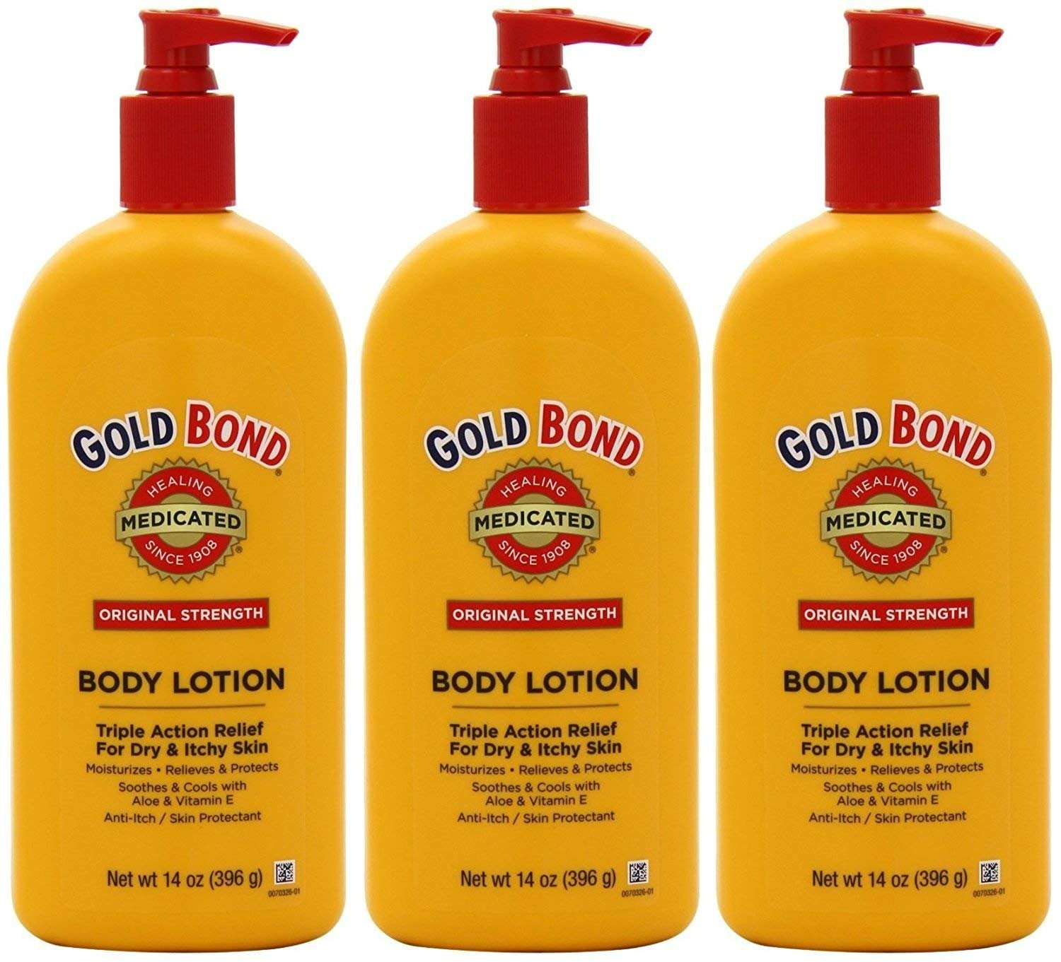 Gold Bond Medicated Body Lotion Original Strength Net Wt. 14 OZ