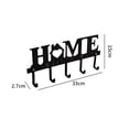 thumbnail image 2 of Key Holder for Wall, Black Wall Mount Key Hanger with, 2 of 6
