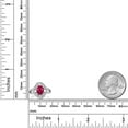 thumbnail image 3 of Gem Stone King 1.97 Ct Oval Red Ruby 925 Sterling Silver Ring (Size 7), 3 of 4